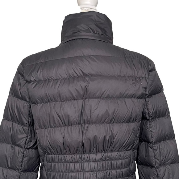 Michael Kors Packable Down Puffer Jacket Women’s Size M Big Logo Spell Out Black - Picture 6 of 10